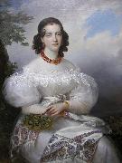 Francois Joseph Kinson Portrait of a German Princess Sweden oil painting artist